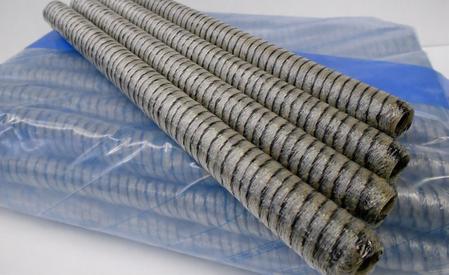 Cellulose casing tubes, packaged