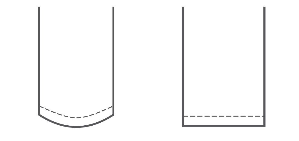 Round and straight bottom seal diagram
